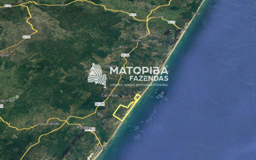 Área de 600 hectares à Venda na Linha Verde – Conde (Bahia) – 5600 metros de Praia
