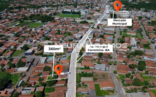 Terreno à Venda em Correntina – 360 m² | Localização Estratégica Próximo à Prefeitura e Fórum