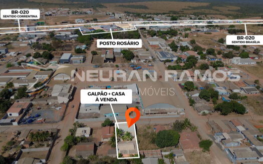 Imóvel com Galpão e Casa à Venda no Rosário – Divisa BA/GO