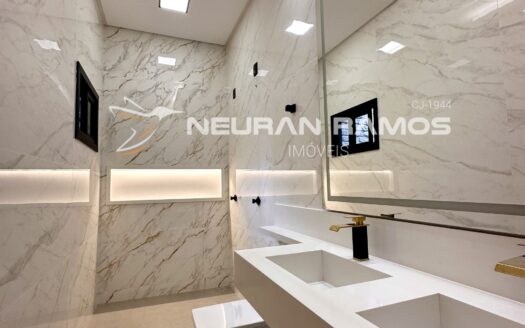 Casa Alto Padrão à Venda no Jardim Monte Serrat | 3 Suítes | Piscina Aquecida | Aparecida de Goiânia